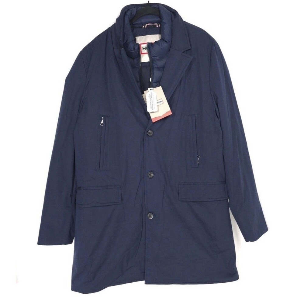 HUNTER‎ New ALDGATE Men’s MEDIUM Navy Water Resist Jacket Blazer Twofer Y8225HUM
